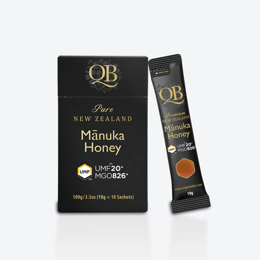 UMF™20+ MGO 826+ QB Manuka Honey Sachets 10g x10