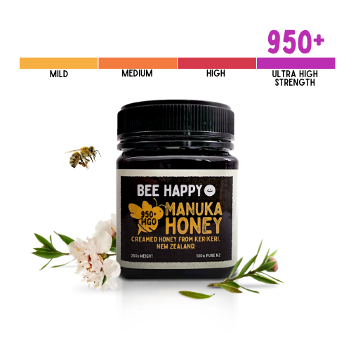 950+ MGO Bee Happy Manuka Honey 250mg