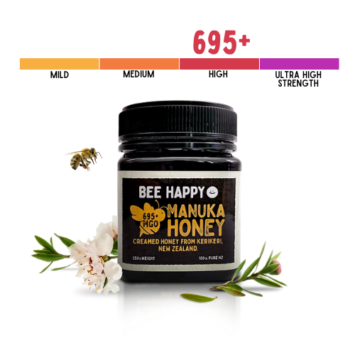 695+ MGO Bee Happy Manuka Honey 250g