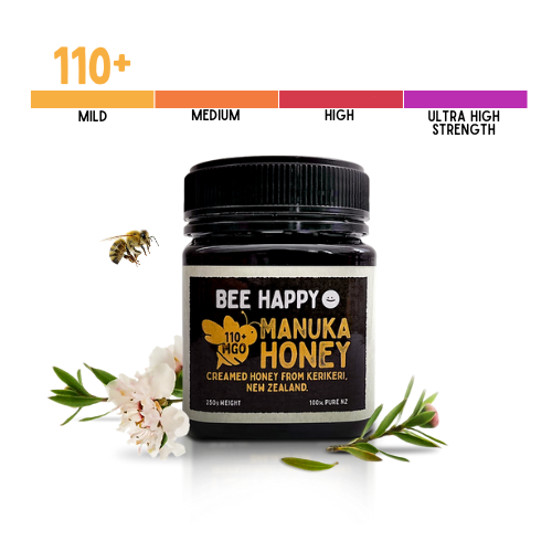 110+ MGO Bee Happy Manuka Honey 250g